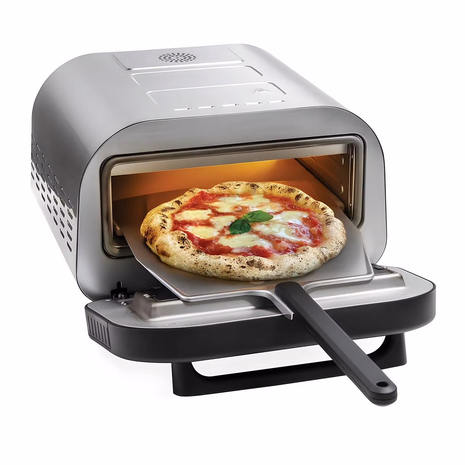 Forno pizza professionale Macom con pala 1700 W, display digitale e timer, colore argento – 2