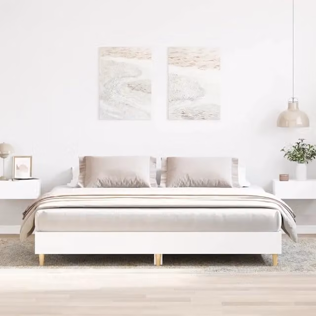 Giroletto per bambini vidaXL in legno di pino bianco L/P: 180 x 200 cm