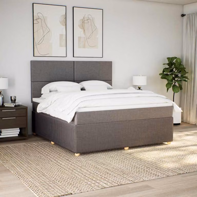 vidaXL Letto Ibrido con Materasso in Tessuto, L/P: 180 x 200 cm