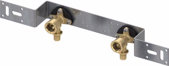 Unità di montaggio TECEflex per lavabo con dischi a parete 16x1/2" 150 mm standard in ottone (n. 740115)