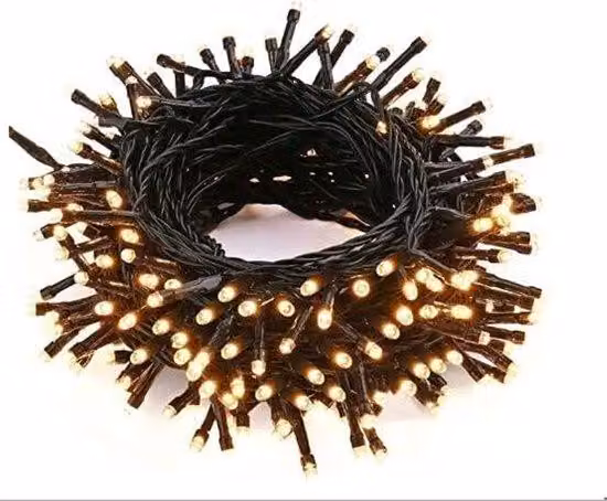 Ghirlanda luminosa natalizia per interni - 15 m - 100 LED - Impermeabile - 8 modalità - Alimentata a corrente - Per balconi, terrazze, soggiorni