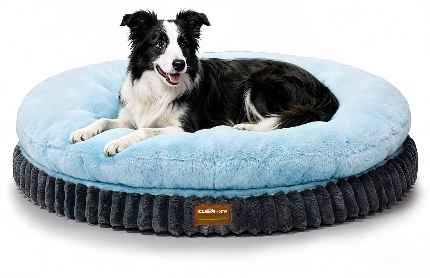 Letto ortopedico per cani di grandi dimensioni, lavabile, 91 cm, color blu ghiaccio