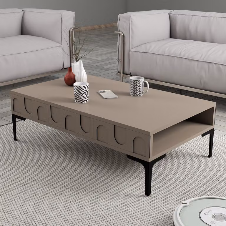 Skye Decor, Lyon 32 - Atlas, Nero, Tavolini, Atlas, 105 x 32,6 x 60 cm