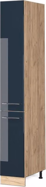 Armadio da farmacia Fame-Line Blu scuro lucido/Rovere dorato 30 cm Vicco