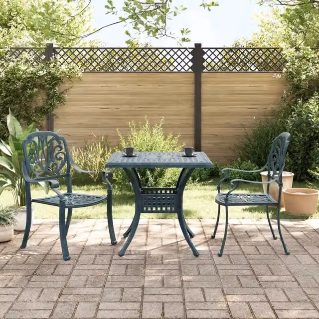 Set da Bistrò 3 pz Verde in Alluminio Pressofuso 3216340