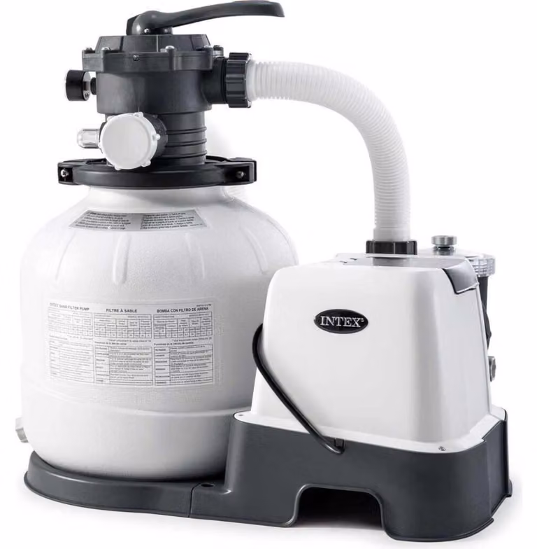 INTEX 26676 - Pompa per filtri a sabbia e sistema per acqua salata - QX2100 (6m³l/ora, fino a 32m³ piscina)