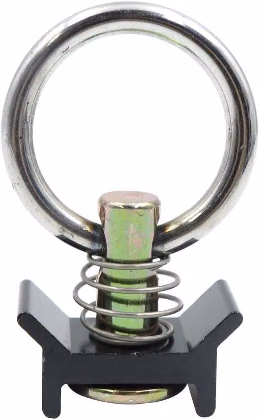 Accessorio di fissaggio con bullone per carichi - guida a L - nero, metallo