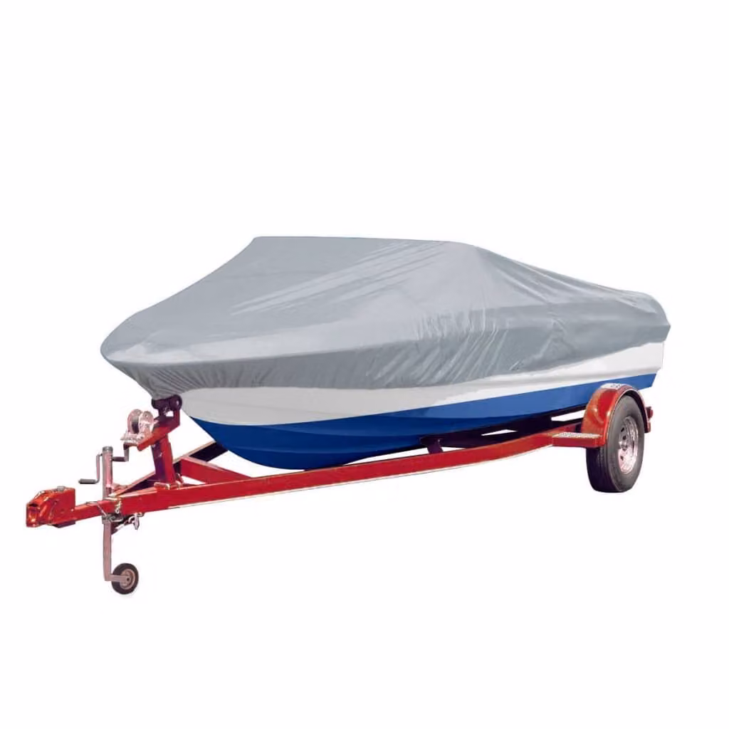 Telo per Barca 2 pz Grigio Lunghezza 519-580 cm Larghezza 294cm
