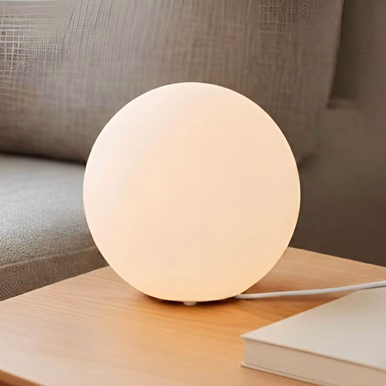 Lampada da tavolo Marike Lindby, Bianco / Opale, Soggiorno / Sala da pranzo, Vetro, Moderno, Lampada da tavolo