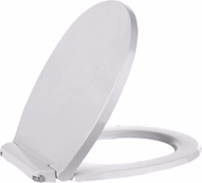 MKW Euro 2000 Sedile WC con coperchio, con cerniera in acciaio inox, bianco, 1 pz.