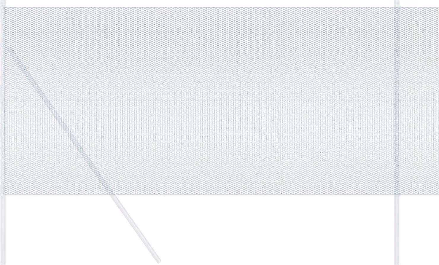 Recinzione Esagonale Verde 1,2 x 10 m PVC