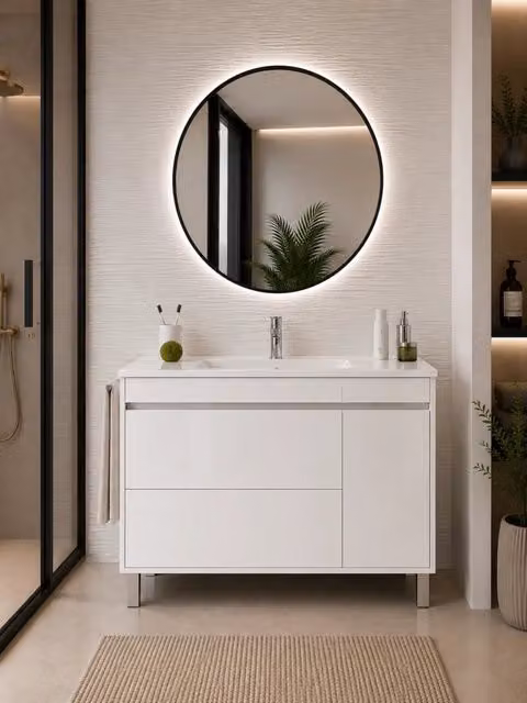 Mobile bagno con lavabo ORIGENBATH CAPRERA senza specchio 60x35 cm bianco