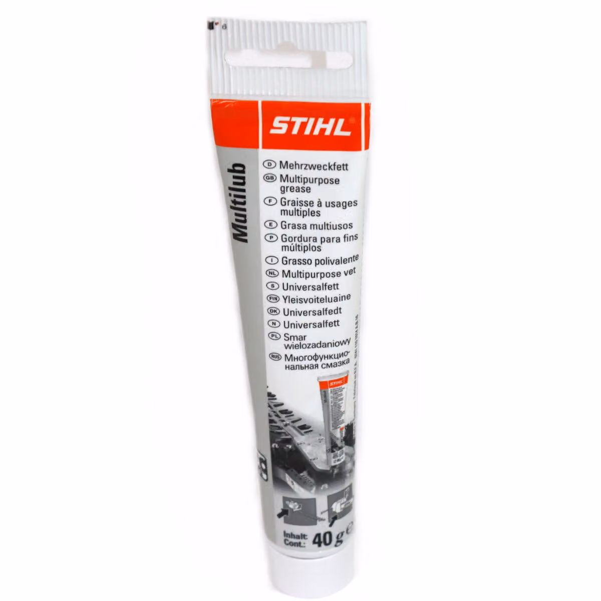 Grasso per ingranaggi Stihl Multilub Grasso multiuso Tagliasiepi Sega elettrica Ingranaggi 40g