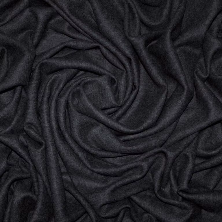 Coperta in alpaca, 130x200 cm, 100% baby alpaca, colore nero, morbida