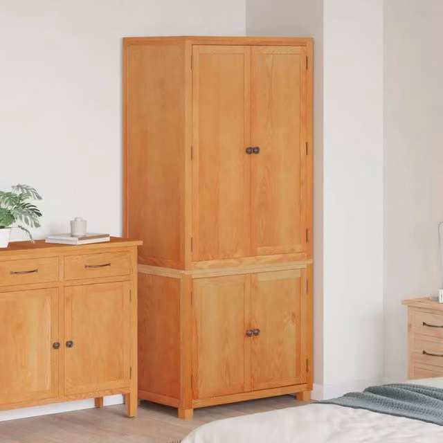Set di mobili per magazzino vidaXL in legno marrone, 2 pezzi, L: 80 cm, P: 50 cm, H: 180 cm