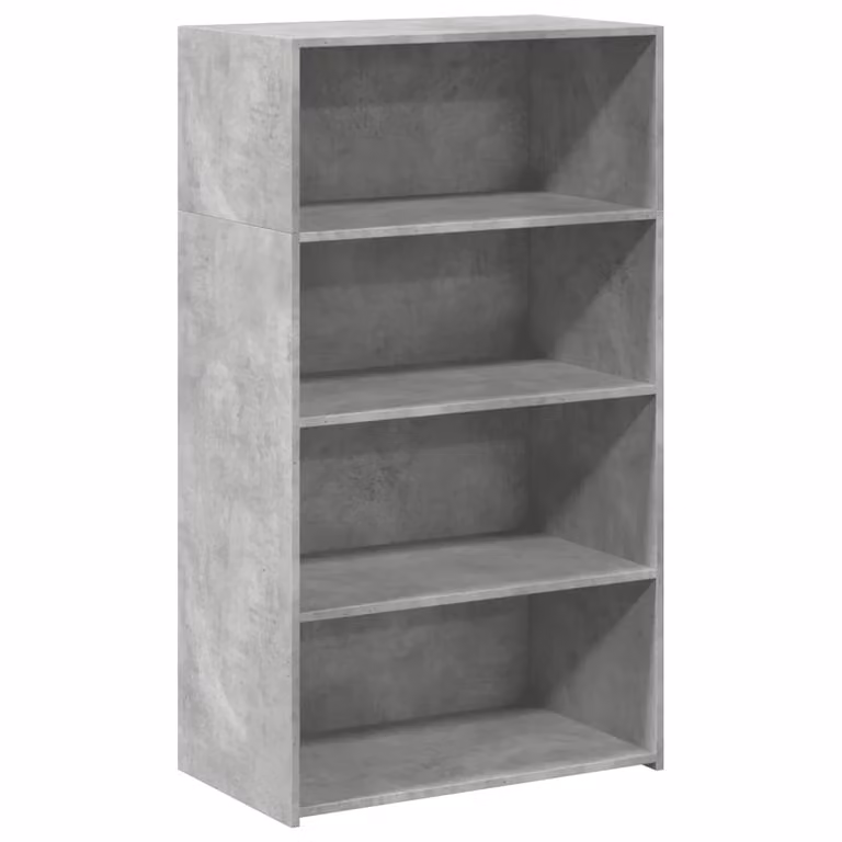 Credenza Grigio Cemento 70x41x124 cm in Legno Multistrato