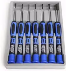 Set di micro cacciaviti di precisione Startech.com CTK100P blu, 7 pezzi