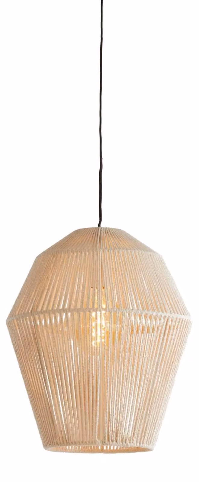 Lampada a sospensione - beige - Deya - juta - lampada a filo - E27 - 2970643 - Light & Living