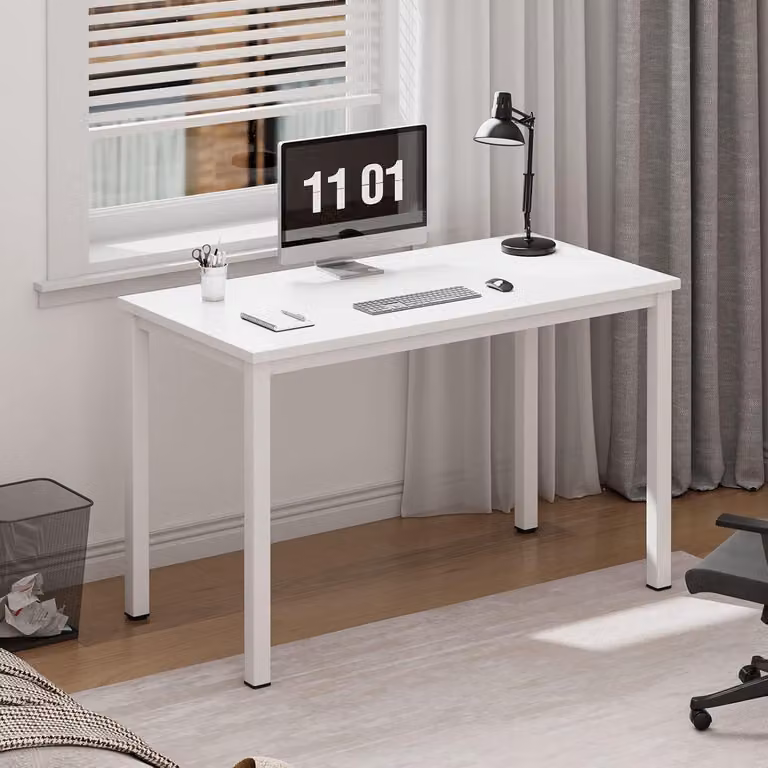 Scrivania per computer piccola 80x40cm Bianco Scrivania per ufficio Casa Ufficio