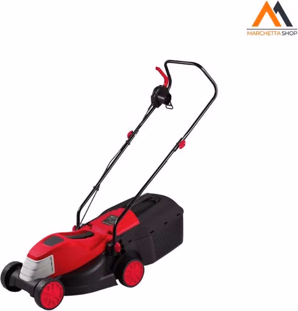 Rasaerba elettrico Green Easy 1500 LIF da 1500W con larghezza di taglio 34 cm, colore rosso