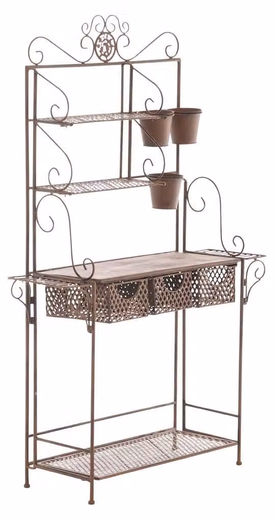 Scaffale per piante CLP XL Shine, marrone antico