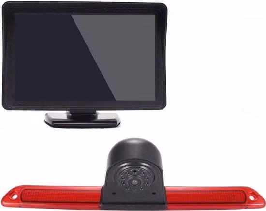 Retrovisore per camion con schermo TFT LCD da 4,3 pollici colore nero