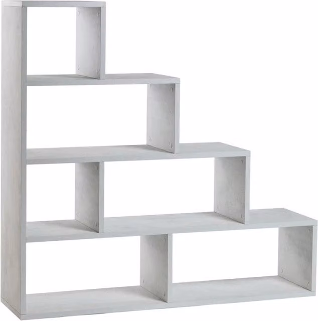 Libreria A Scala L144 Kit Ossido Bianco cm 150x38x144h - Sarmog