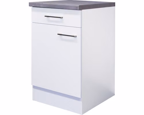 Base per cucina - Larghezza 50 cm - Bianco - Nawa
