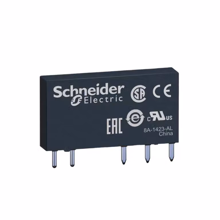 Schneider Electric Relay Slim 24V 1W 6A RSL1AB4BD Connessione elettrica Connessione a spina piatta, Con terminali rimovibili, Tensione nominale di alimentazione di controllo Us a DC 24 ...