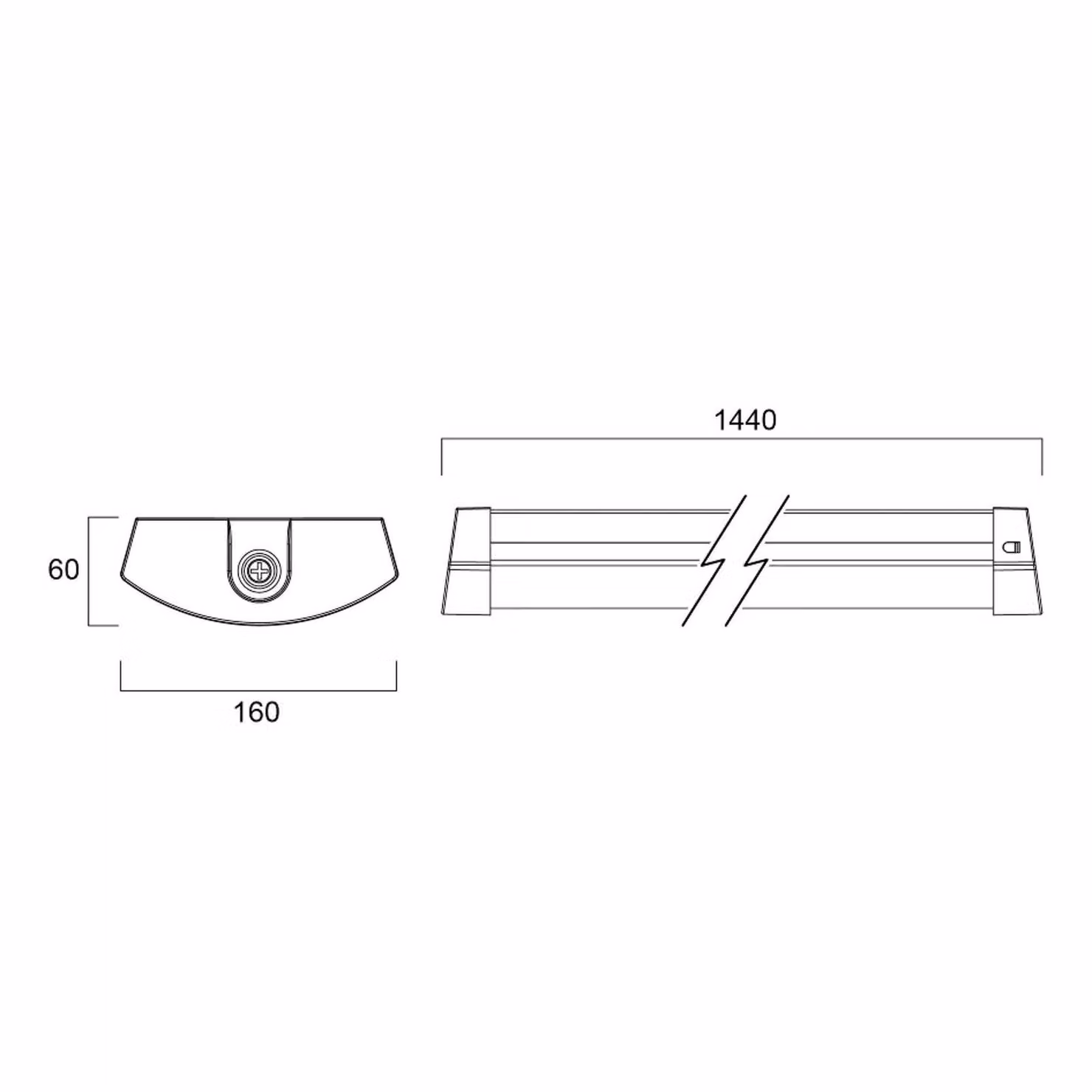 Sylvania plafoniera LED Deltawing, 144 cm, IP44, 840 Deltawing, Bianco / Opale, Studio / Ufficio, Metallo