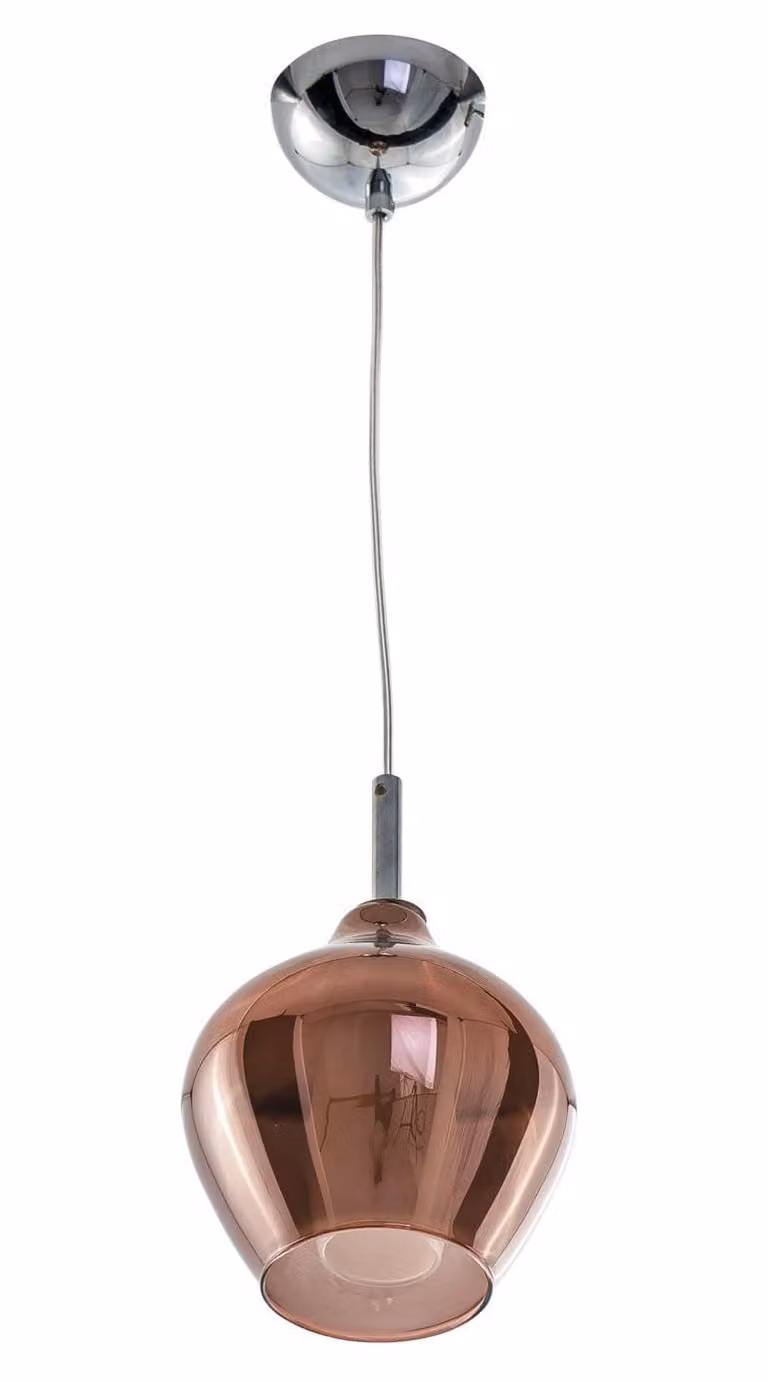 Apparecchio a sospensione LED Ambra, Variante: Ø 160 x 200 x 1200 mm, 40 W, rame