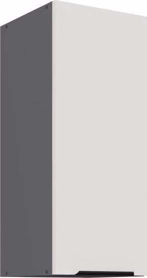 Mobile cucina superiore LUNARA - larghezza 30 cm, bianco / antracite