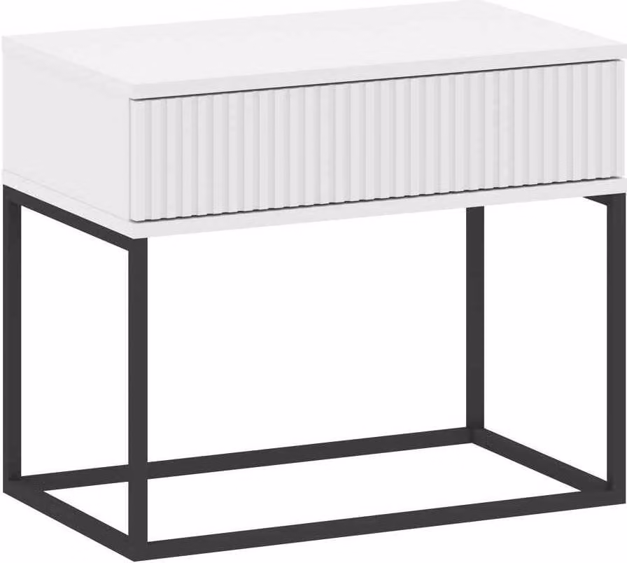 Comodino con cassetto MARETA 2 - bianco