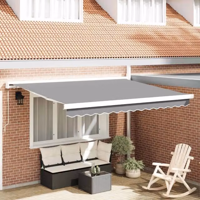 Telaio di tenda manuale 3 x 2,5 m Bianco 142577