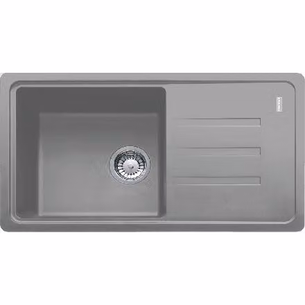 Franke Malta - Lavello in Fragranite BSG 611-78/39, 780x435 mm, pietra grigia 114.0395.154