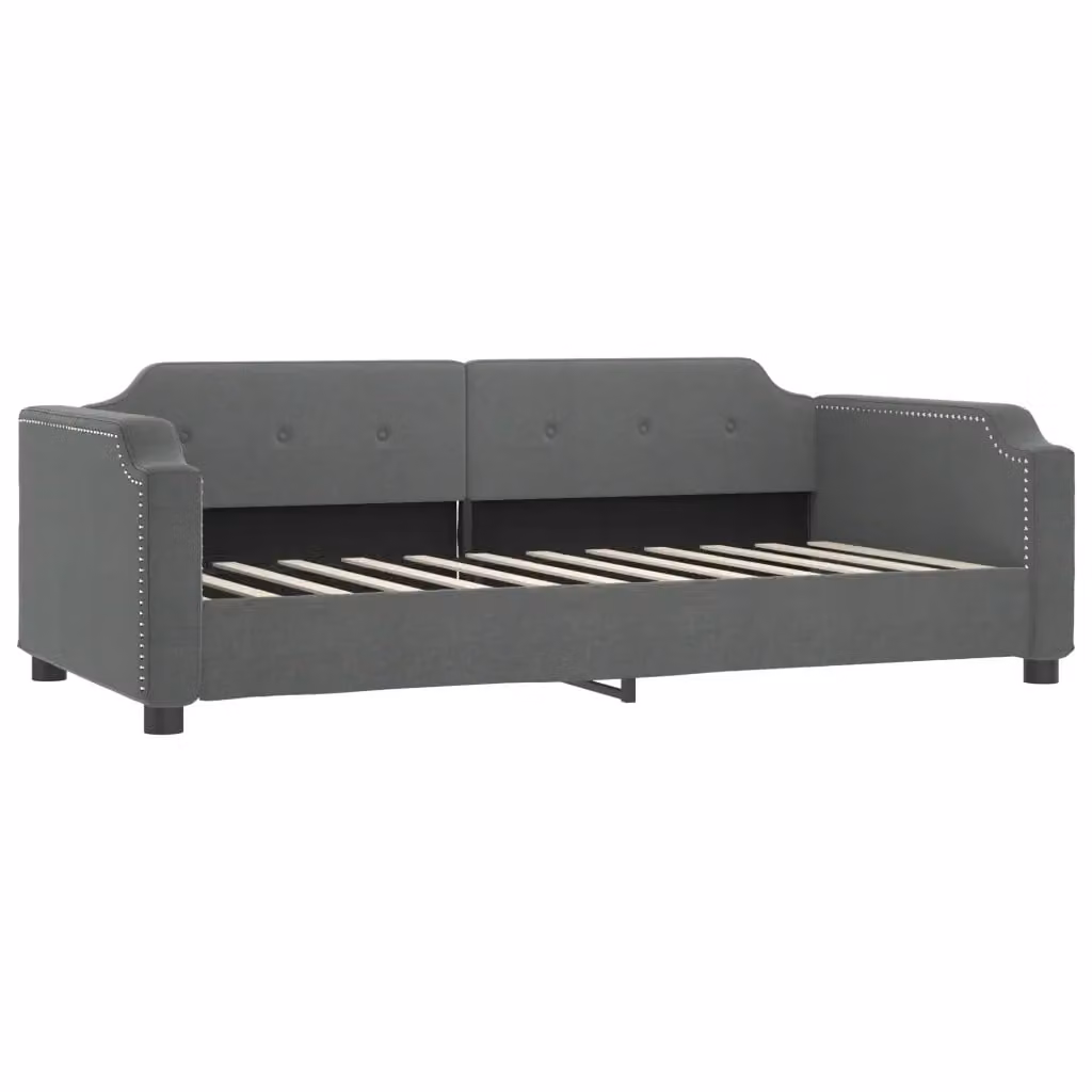 Letto da giorno moderno vidaXL in tessuto grigio – 2