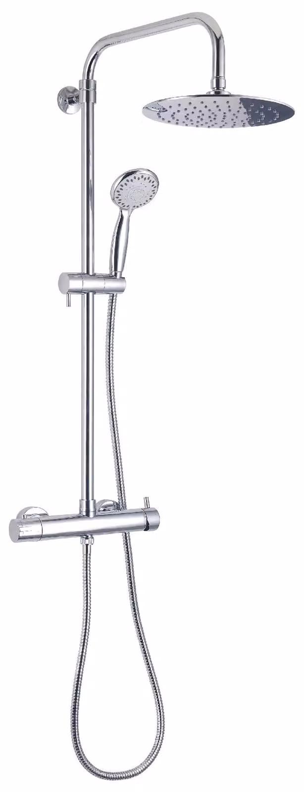 Asta doccia estendibile Star plus, cromata, 80-140 cm, con 4 tipi di getto