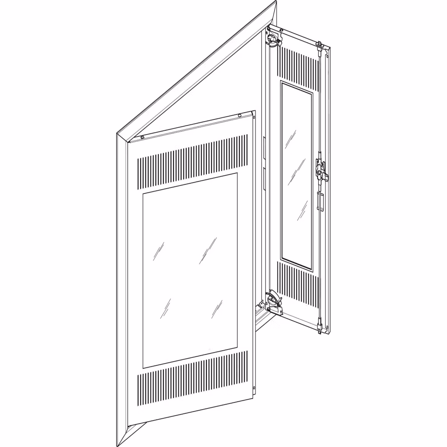 Cornice ABN + porta media 3x6 per quadro di distribuzione da incasso, a 3 file GBRU36TM