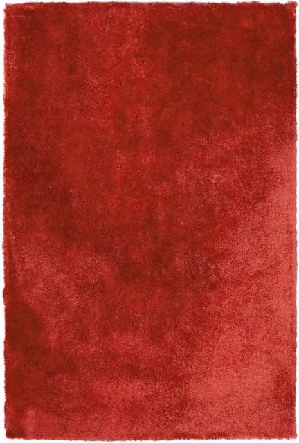 Tappeto shaggy Beliani rosso in misto cotone e poliestere, L: 300 cm, P: 200 cm, H: 3 cm