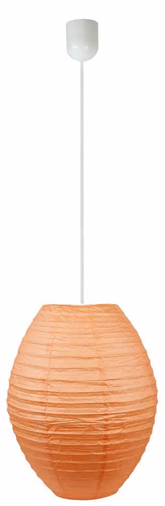 Lampada di carta a sospensione KOKON - 1xE27, 60W, arancione