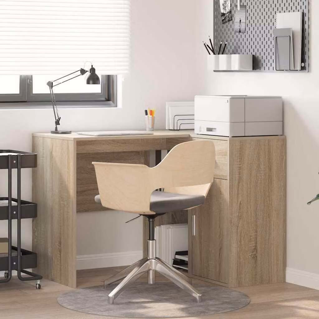 Maison Exclusive - Scrivania ad angolo con cassetto Rovere Sonoma 102 x 88 x 75 cm