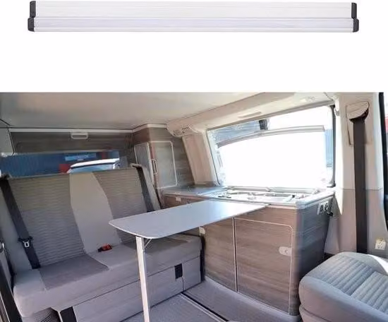 Binario da tavolo per camper - Lega di alluminio robusta e inossidabile - 500 mm