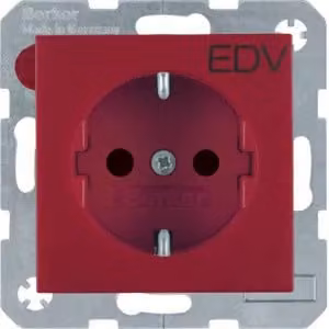 Berker 47231922 Presa SCHUKO con EHBS S.1 rosso opaco