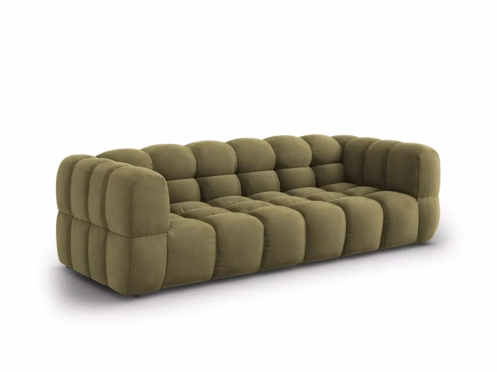 Divano modulare Sky a 4 posti Cosmopolitan Design in velluto verde L: 244 cm, P: 88 cm, H: 75 cm – 2