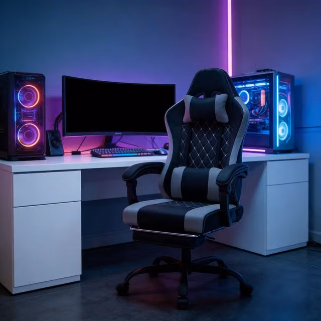 Sedia da ufficio girevole, sedia ergonomica per computer, sedia da gaming con massaggio (solo sedia da ufficio)