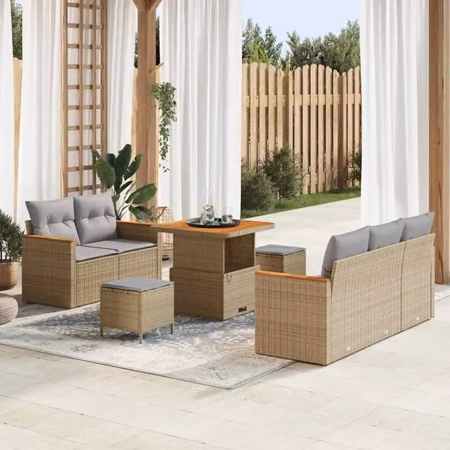 Set Divano da Giardino 10 pz 7-Numero di posti 3364937