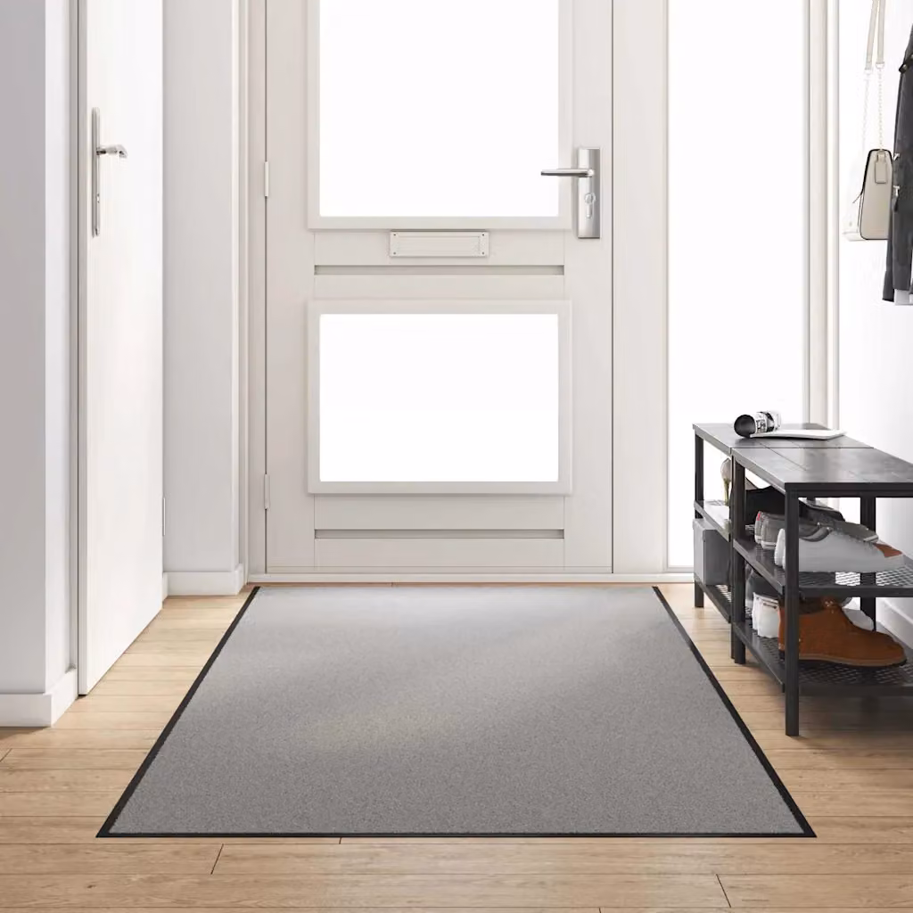 Tappetino rettangolare moderno vidaXL Grigio e Nero in 100% Poliammide, L: 300 cm, P: 120 cm, H: 1 cm