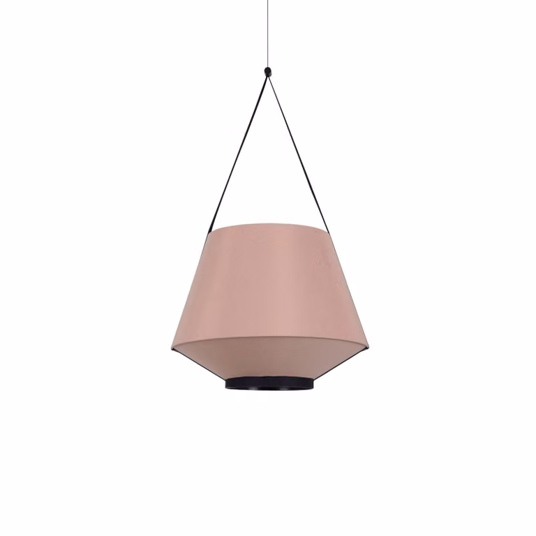 Forestier Lampada a sospensione Carrie M, dimmerabile, Soggiorno / Sala da pranzo, Tessuto / Stoffa / Seta, Design, Lampada a sospensione