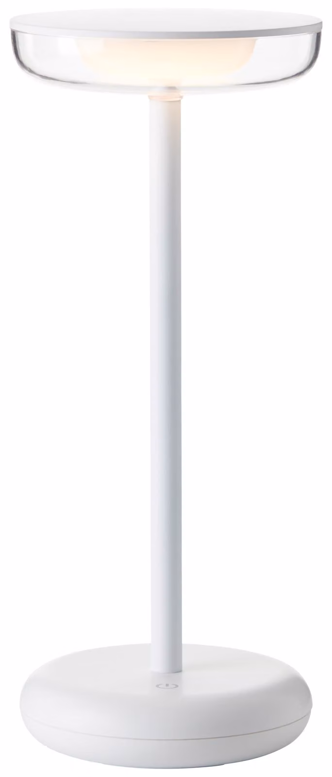 Brillante Platon LED lampada da tavolo per esterni 27cm 2W Bianco caldo IP44 Bianco trasparente USB G99569/05