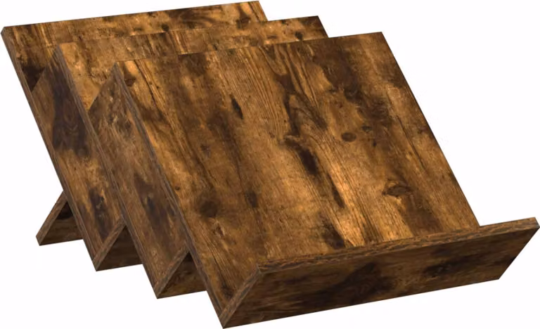 Scaffale per riviste Rovere fumé 53 x 40 x 28,5 cm